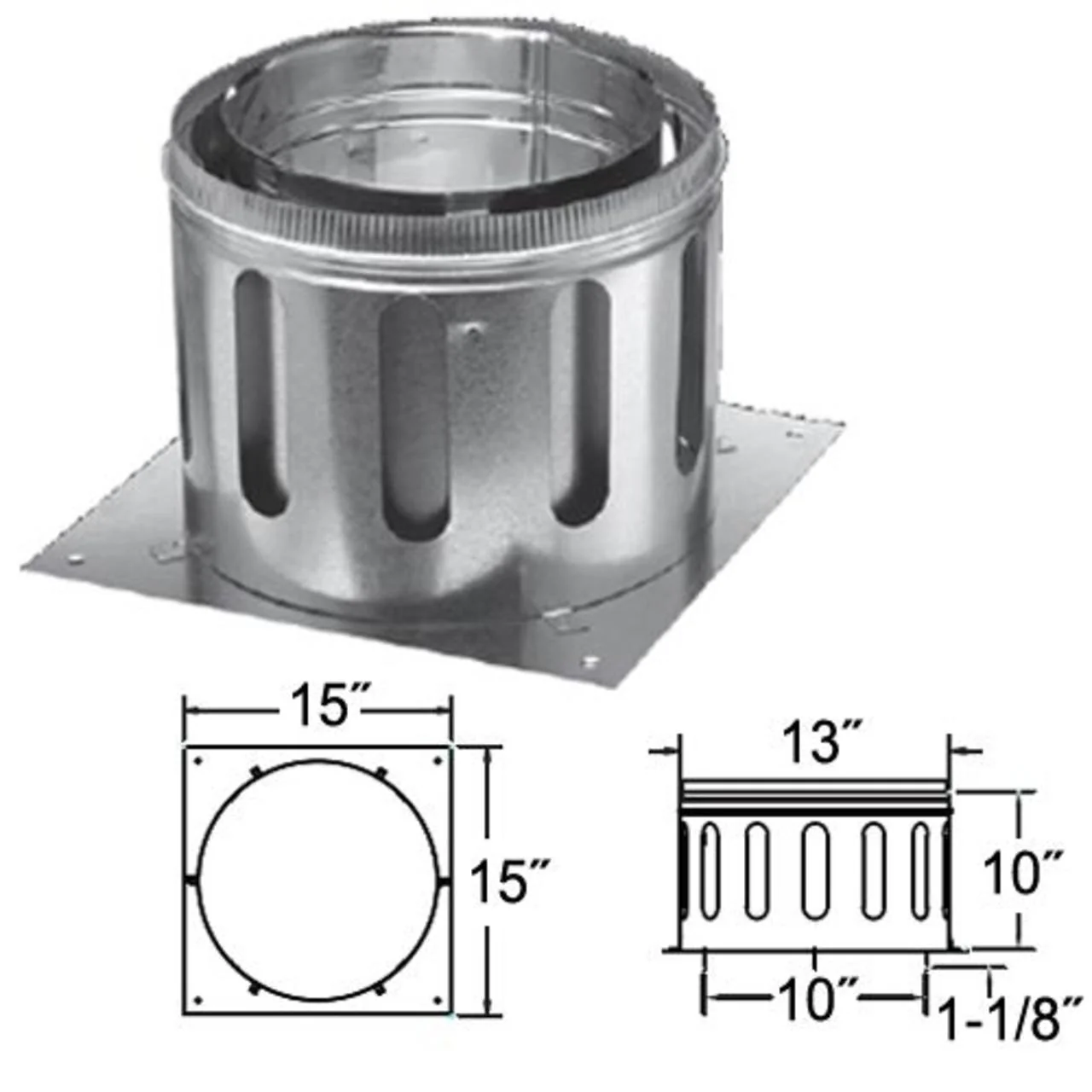 10" DuraChimney II Anchor Plate - 10DCA-AP - Image 4