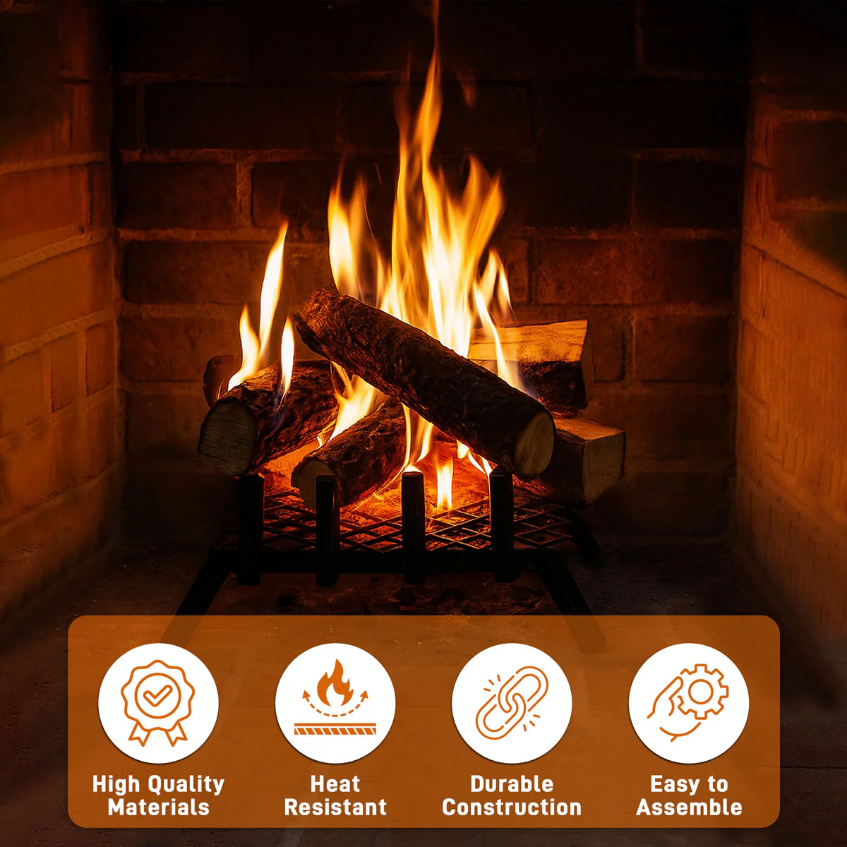 12" Ember Retainer for Fireplace Grates - Image 6