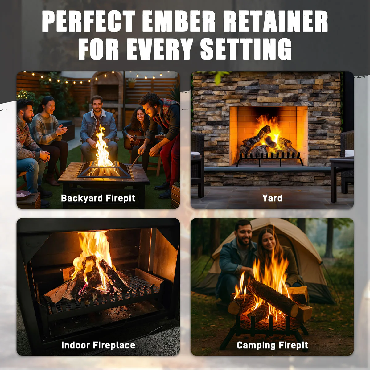 12" Ember Retainer for Fireplace Grates - Image 8