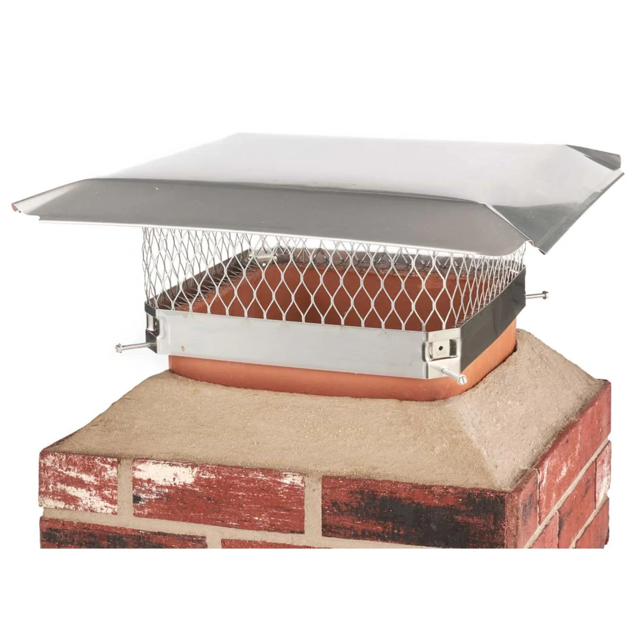 15" x 15" Stainless Steel Single-Flue Chimney Cap - Image 2