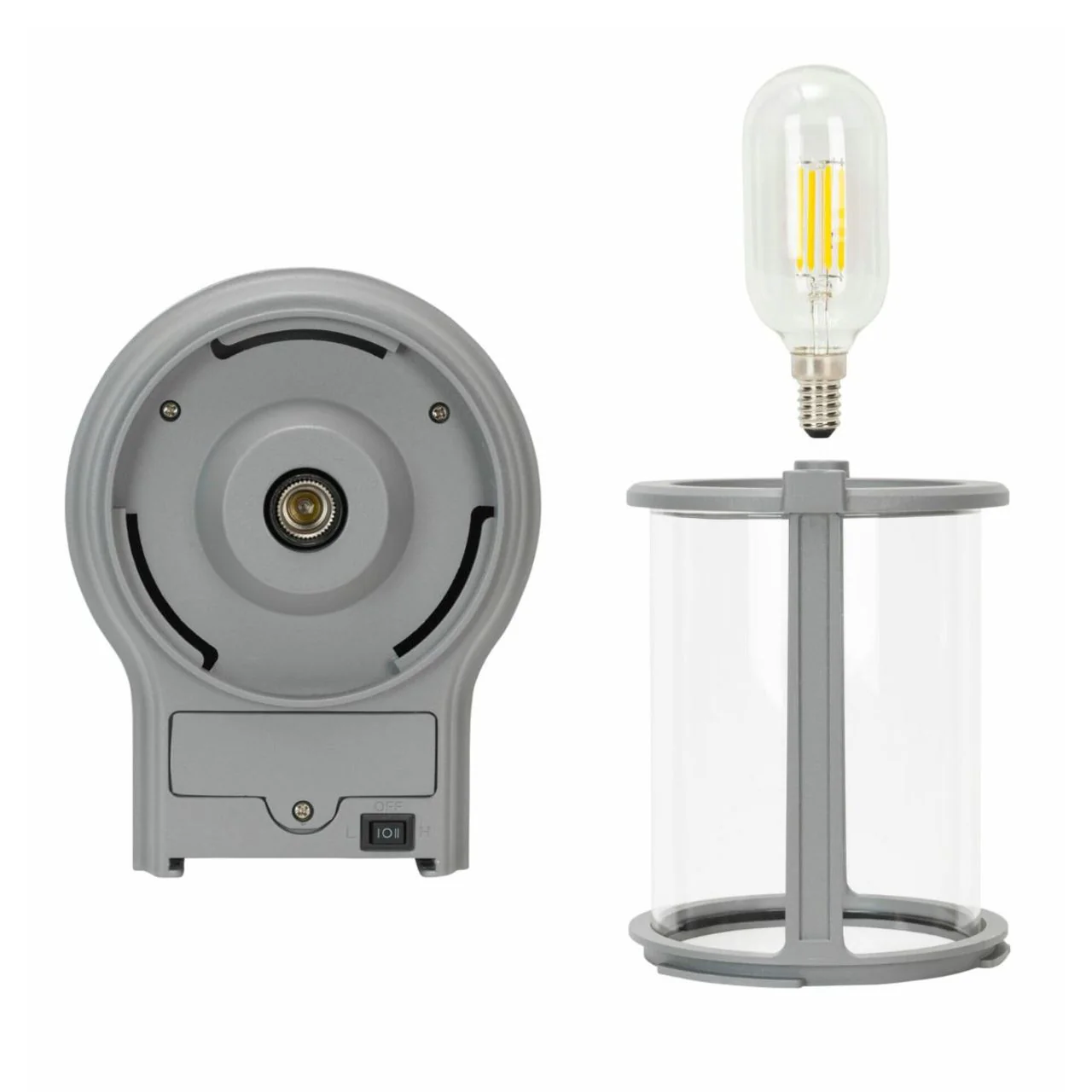 2-pack Solar LED Coach Lantern Wall Light - Black or Grey Finish - Gama Sonic - Image 9