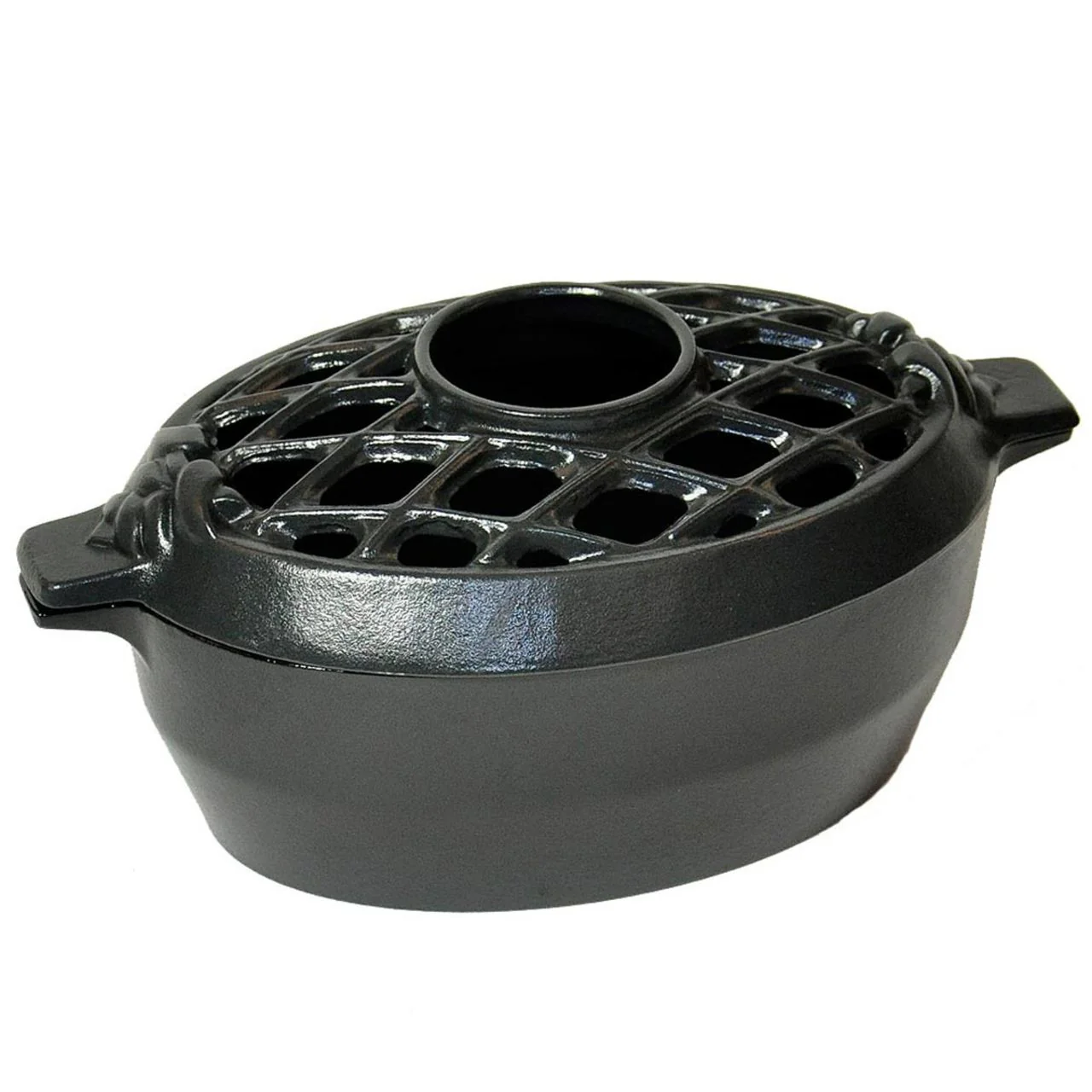 3 Qt. Lattice Top Steamer, Black - Image 3