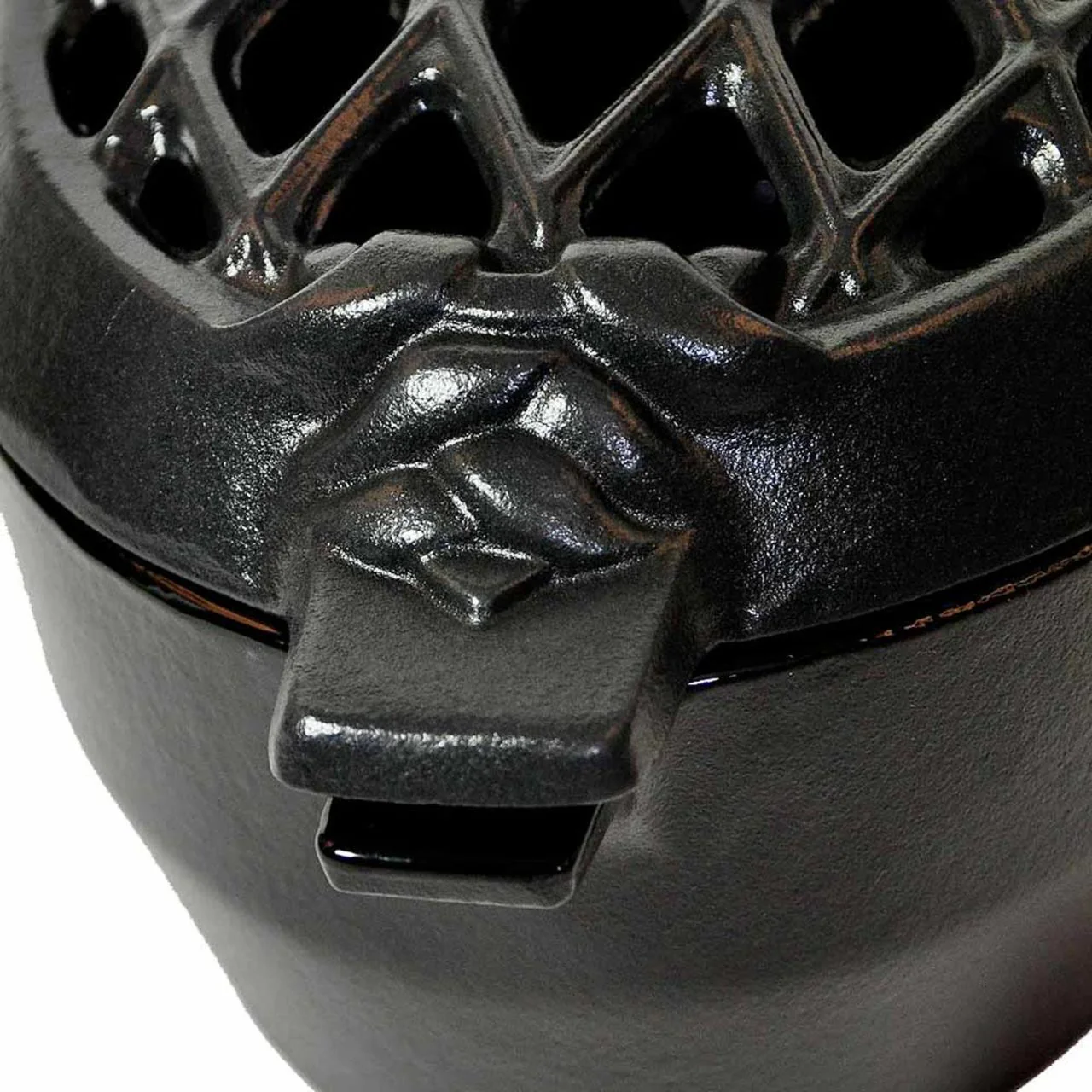 3 Qt. Lattice Top Steamer, Black - Image 4