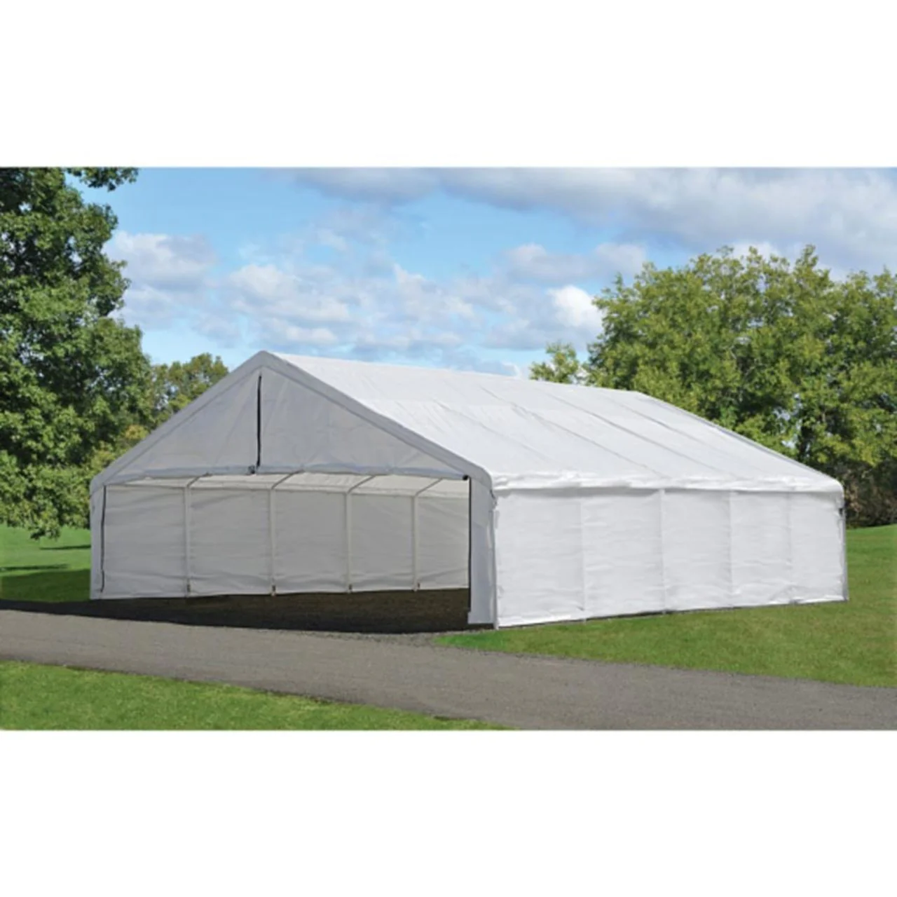 Enclosure Wall Kit ONLY for ShelterLogic UltraMax 30' x 30'  - White - Image 3