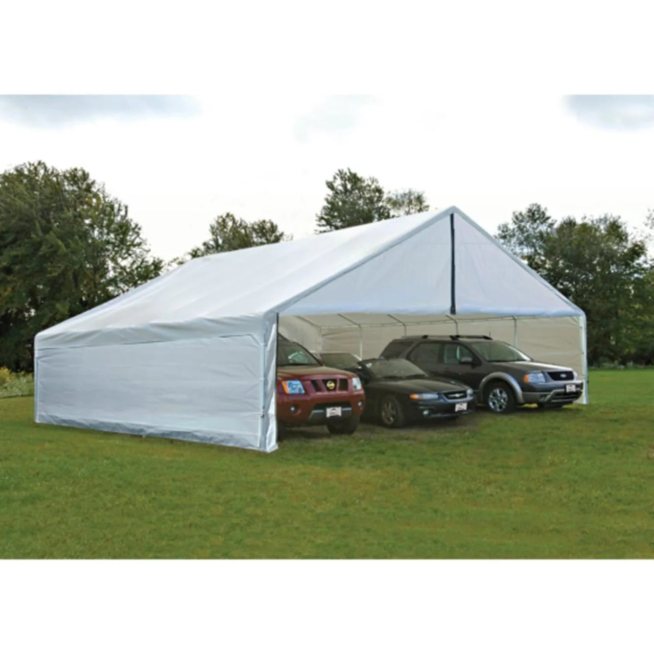 Enclosure Wall Kit ONLY for ShelterLogic UltraMax 30' x 30'  - White - Image 4