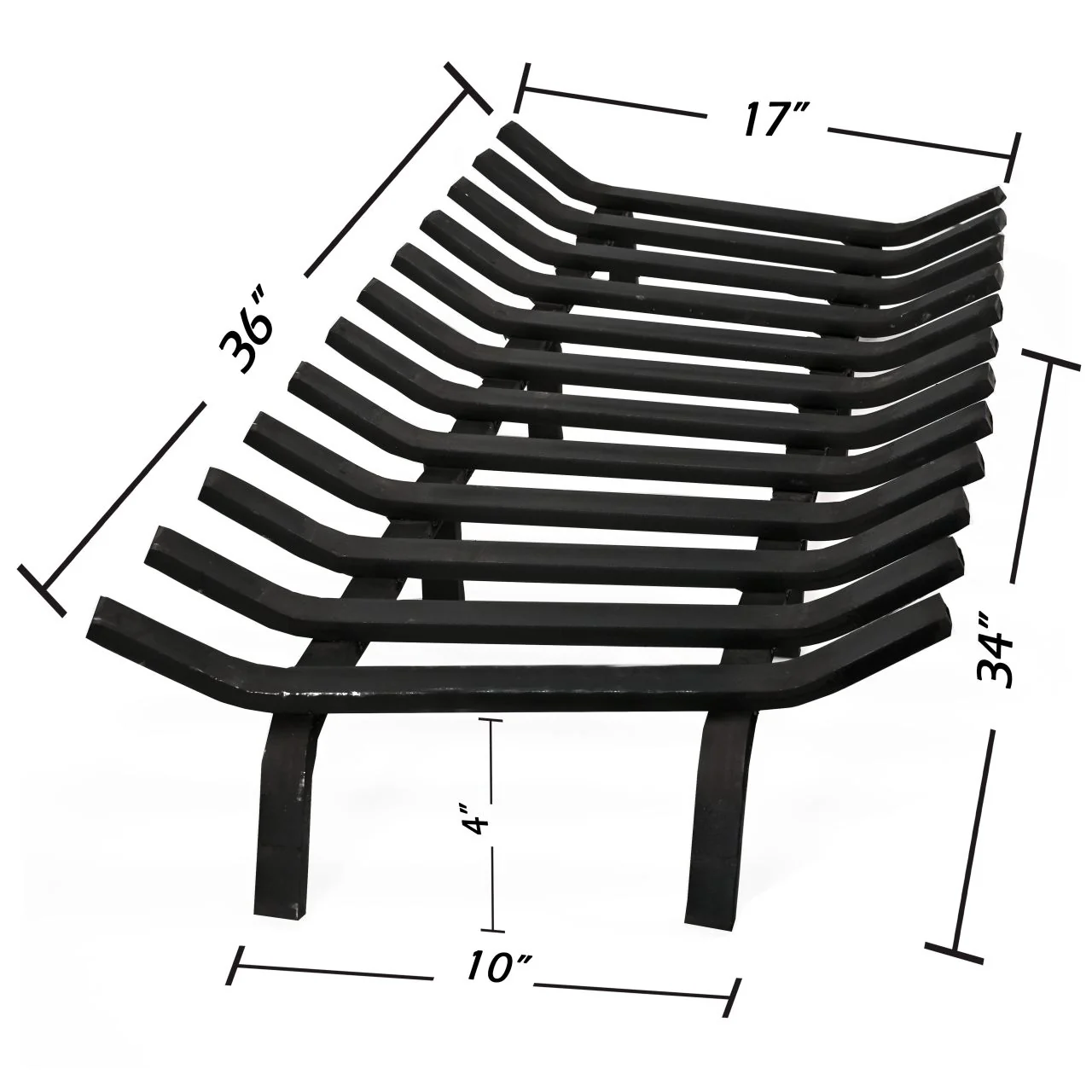 36" Lifetime Fireplace Grate - Extra Heavy-Duty - Image 12