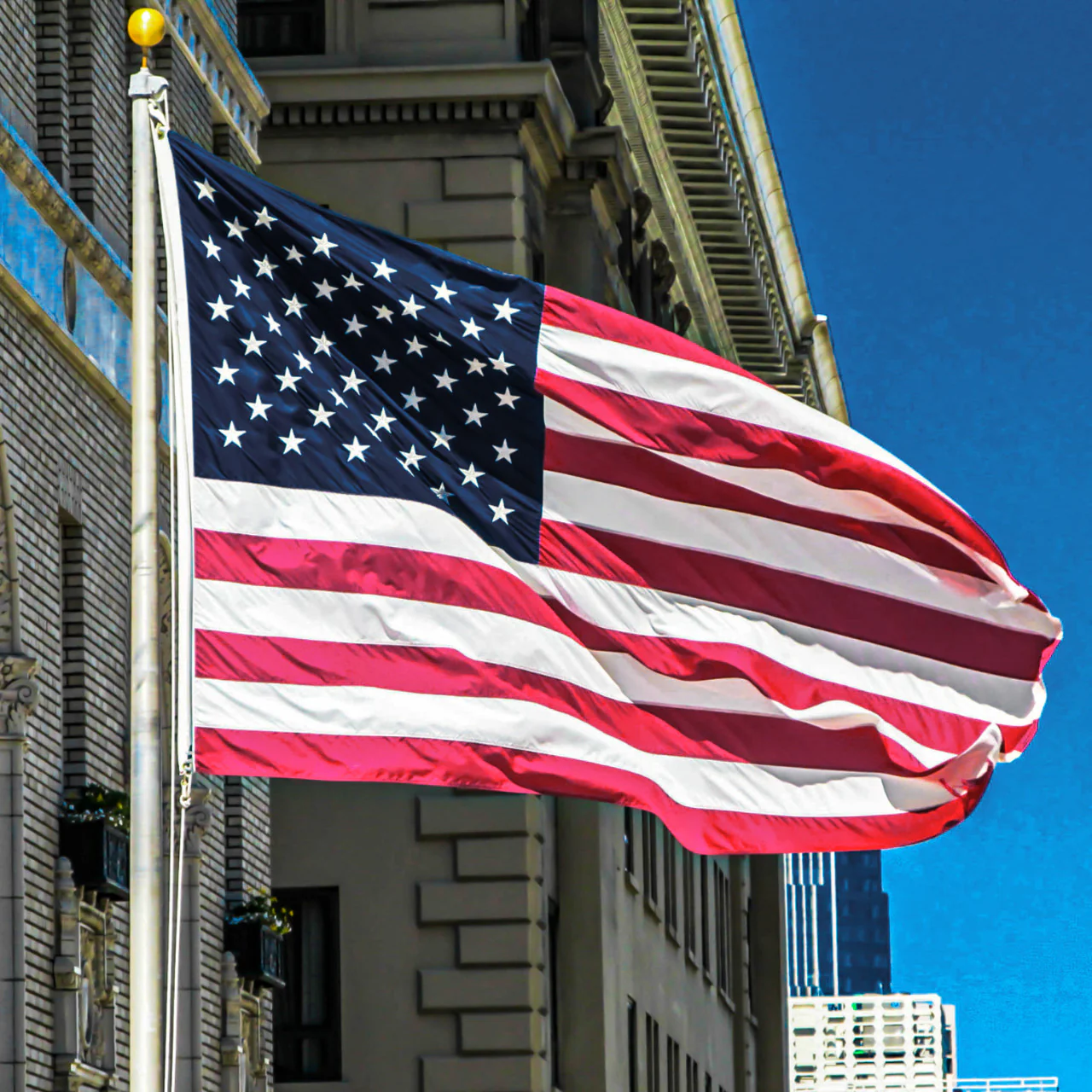 3ft x 5ft Super Tough Knitted Polyester American Flag - US Made - Image 8