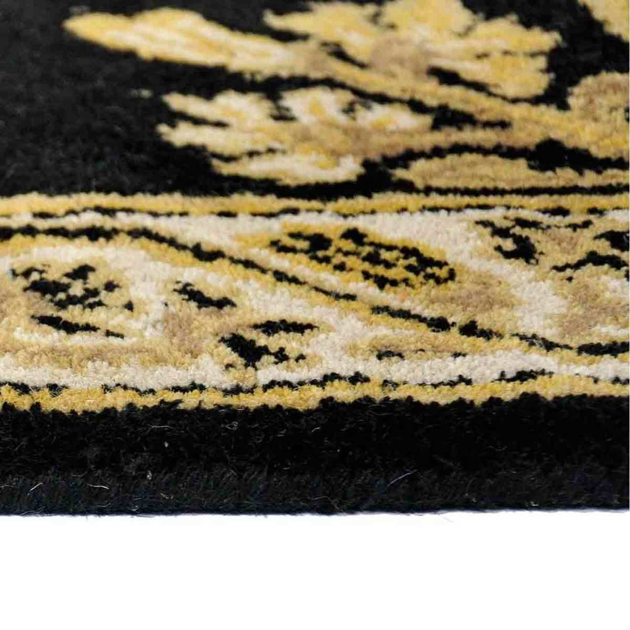 44" Rectangle Noir Jardin Fireplace Rug - Image 3