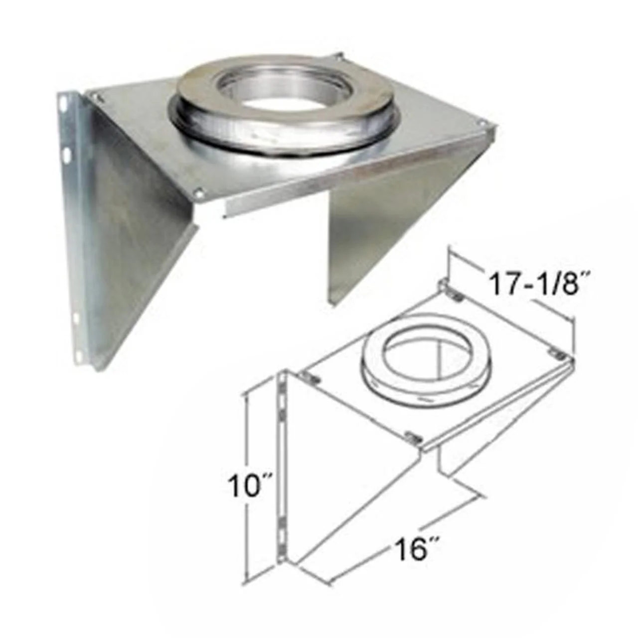 5" SuperPro Adjustable Wall Support - JSC5AWS - Image 2