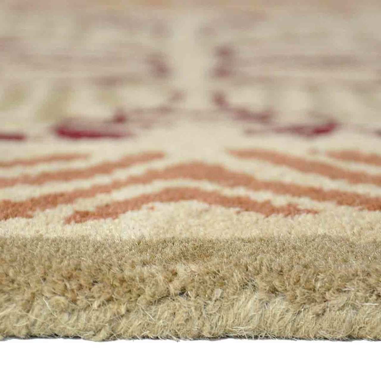 56" Rectangle Cocoa Art Deco Fireplace Rug - Image 4