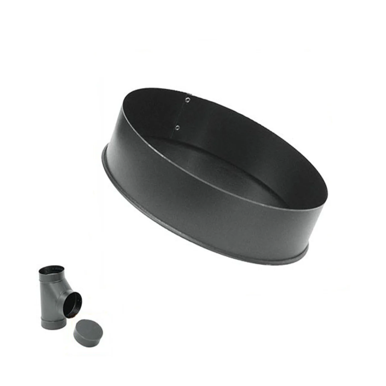 6" 24-Ga. Snap-Lock Black Tee Cover