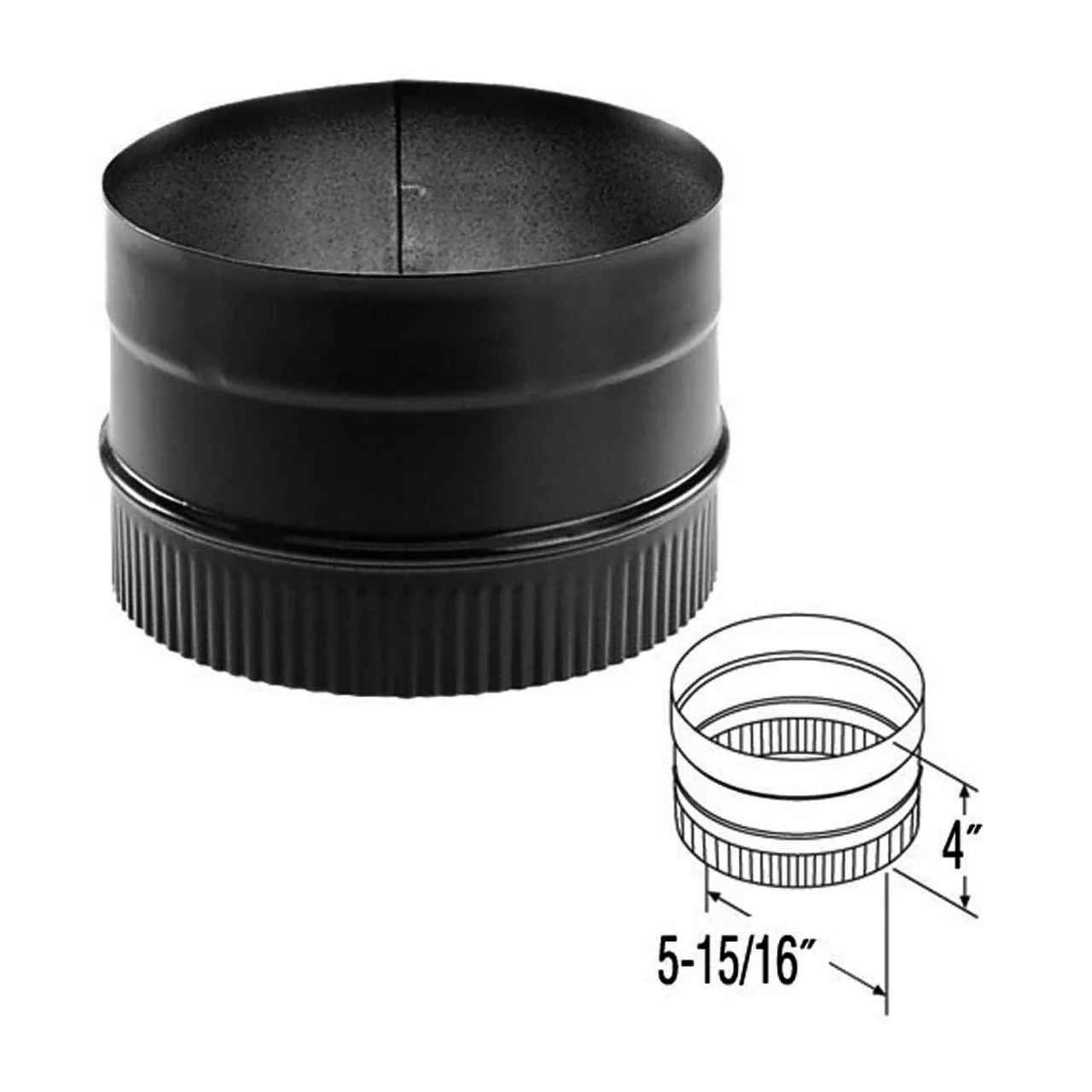 6" DuraBlack Stovetop Adapter - 6DBK-AD - Image 2