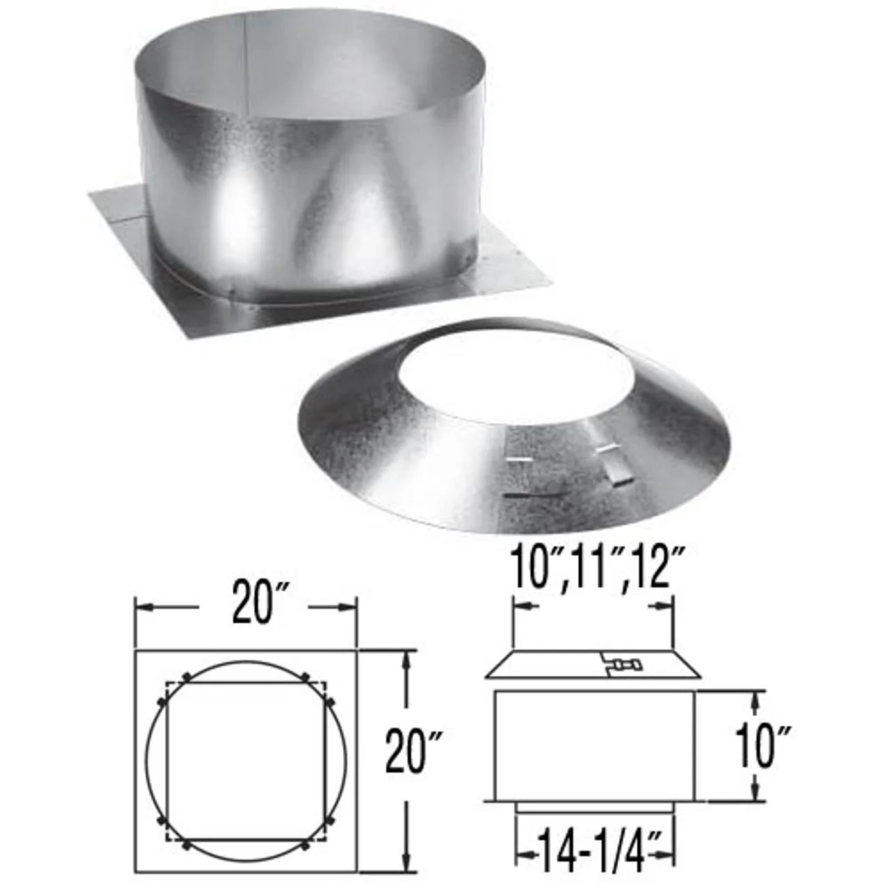 6'' DuraPlus Round Ceiling Support Kit - DP610-KIT - Image 7