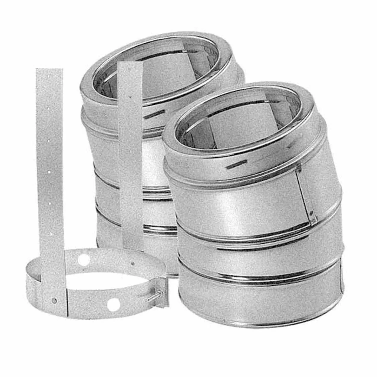 6" DuraTech 15 Degree Galvanized Elbow Kit - 6DT-E15K