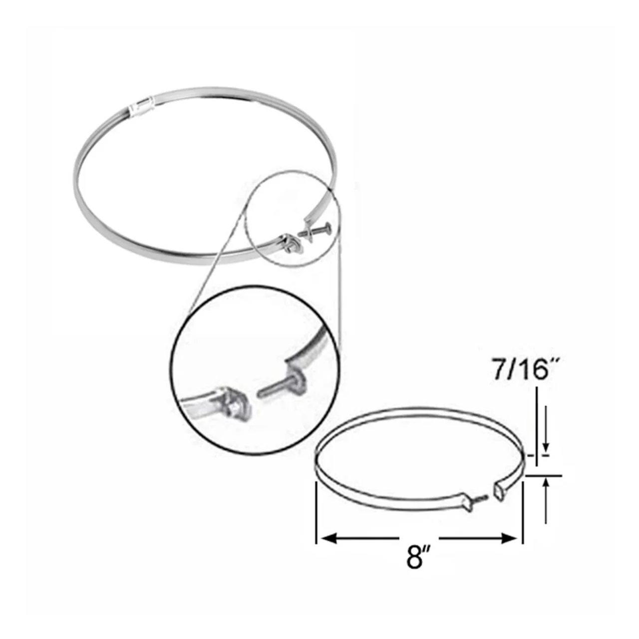 6" Selkirk Locking Band - 206450 - Image 2