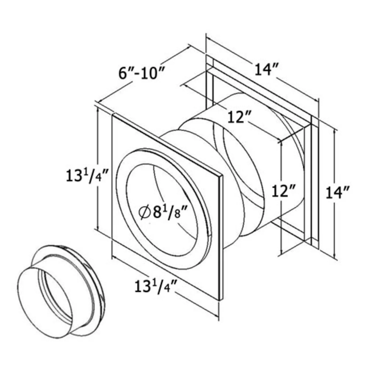 6'' Shasta Vent Thru The Wall Kit - Image 5