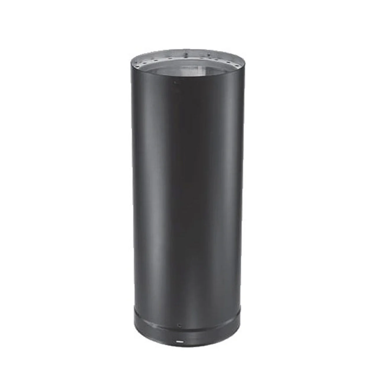 6" x 12" DVL Double-Wall Black Stove Pipe - 6DVL-12