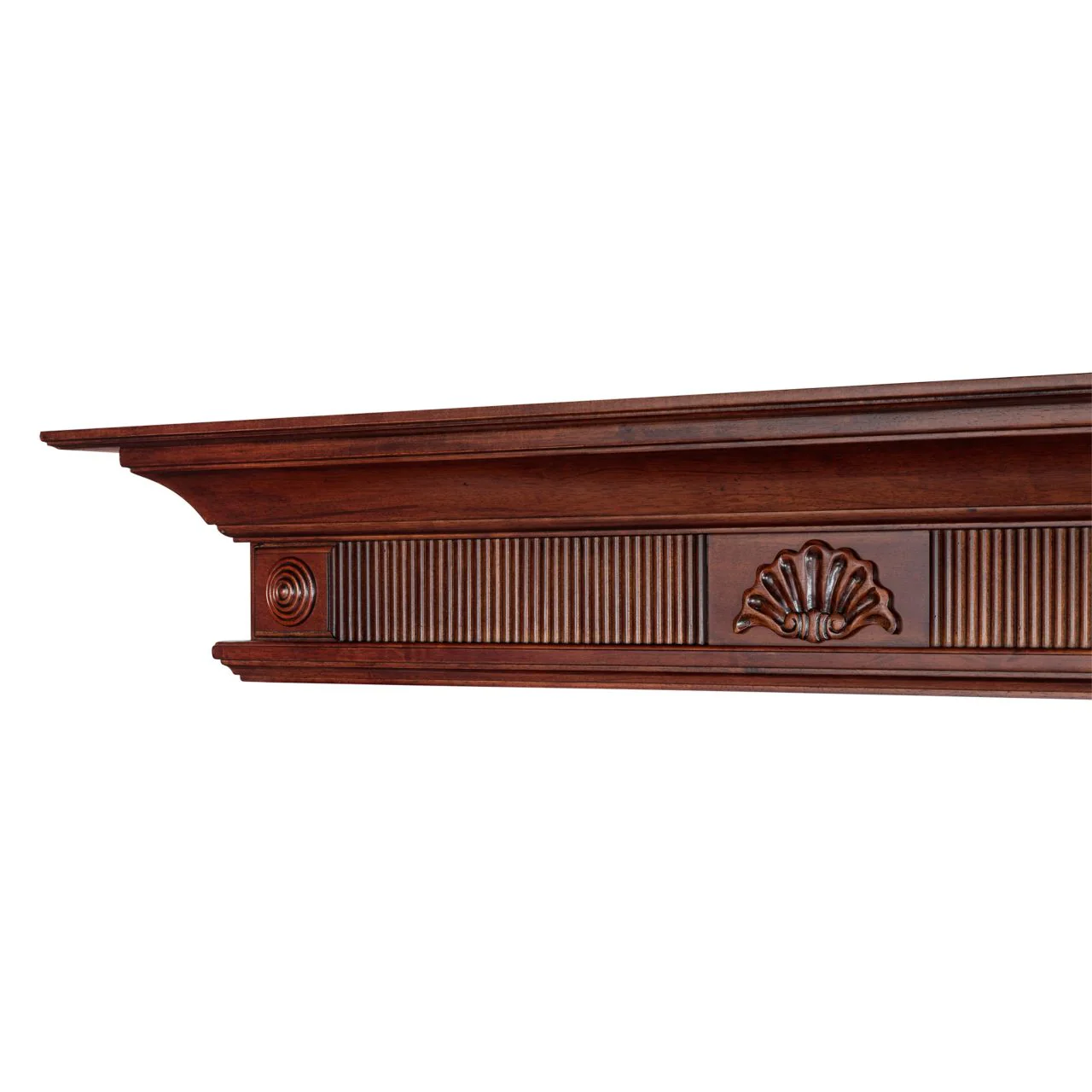 72" Devonshire Fireplace Shelf by Pearl Mantels - Cherry Distressed Finish - Image 7