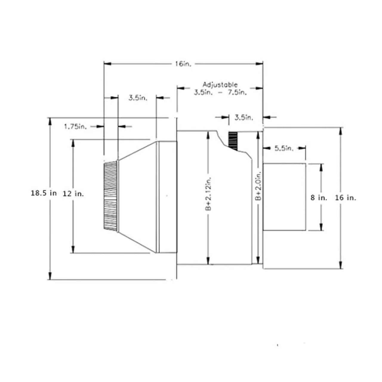 8" DSP Insulated Wall Thimble - DSP-8-IWT - Image 3