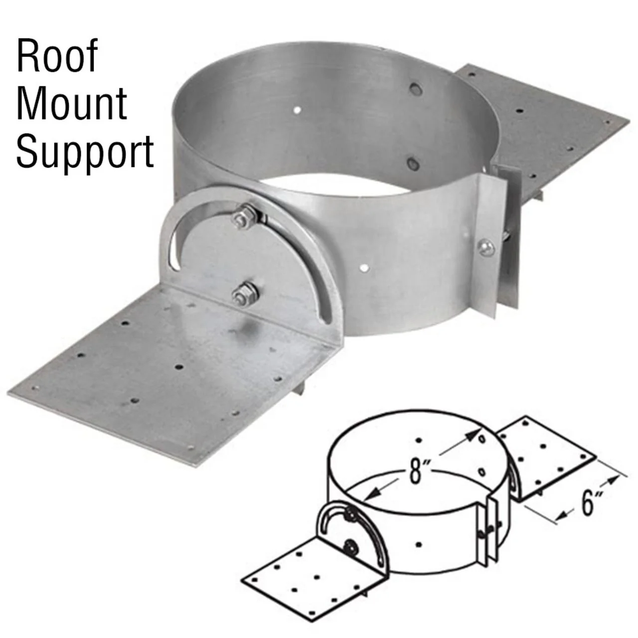 8'' DuraTech Roof Mount Support Kit - DT840-KIT - Image 7