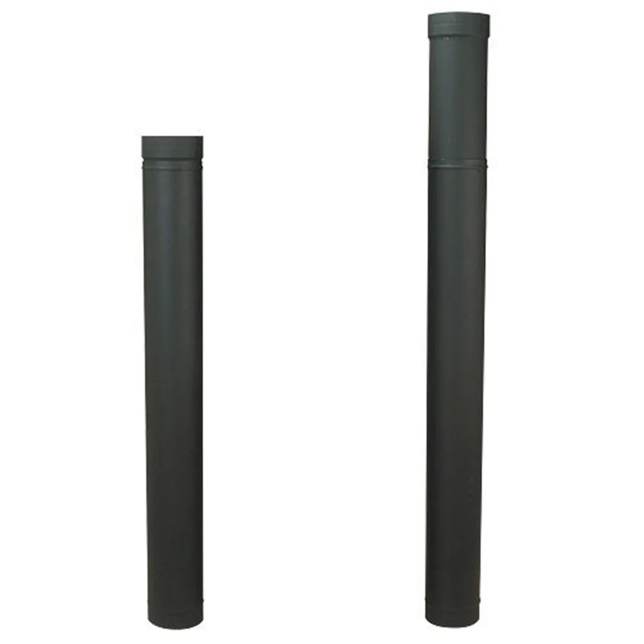 8" HeatFab 38" to 70" Adjustable Black Stovepipe - 2806B