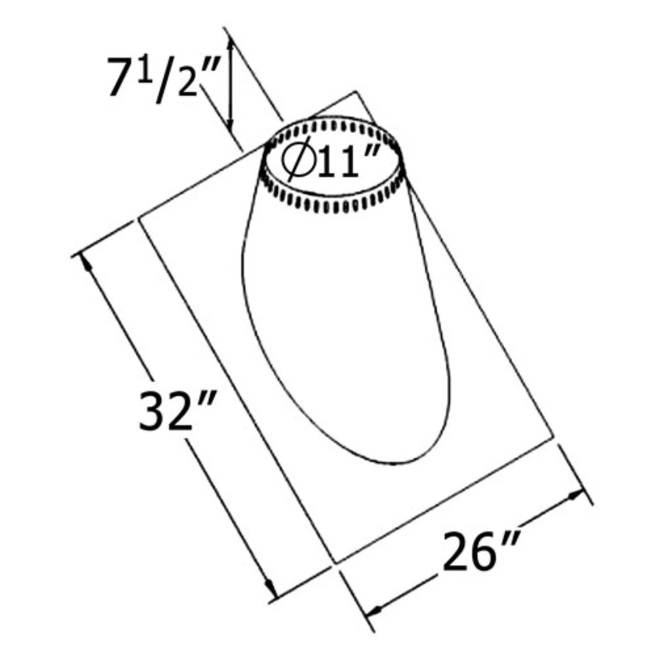 8'' Shasta Vent Thru the Ceiling Kit - Image 6