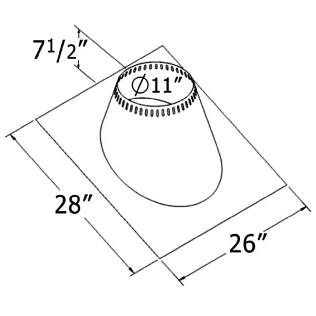 8'' Shasta Vent Thru the Ceiling Kit - Image 7