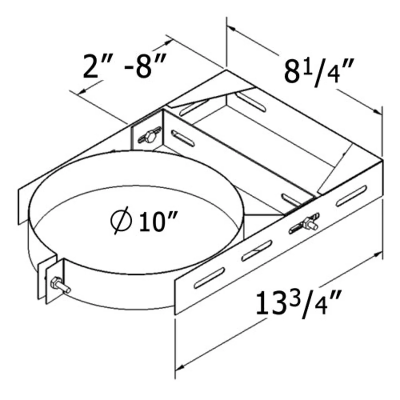 8'' Shasta Vent Thru The Wall Kit - Image 3