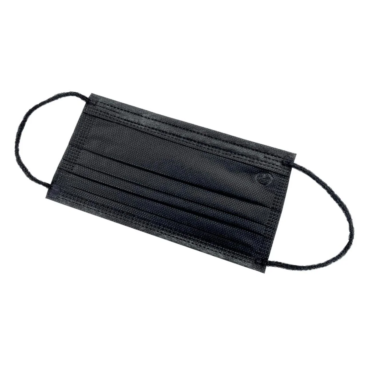 Altor Safety Surgical Mask 62222B, 4-Ply ASTM Level 2, USA Made, Black, Box of 50 - Image 7