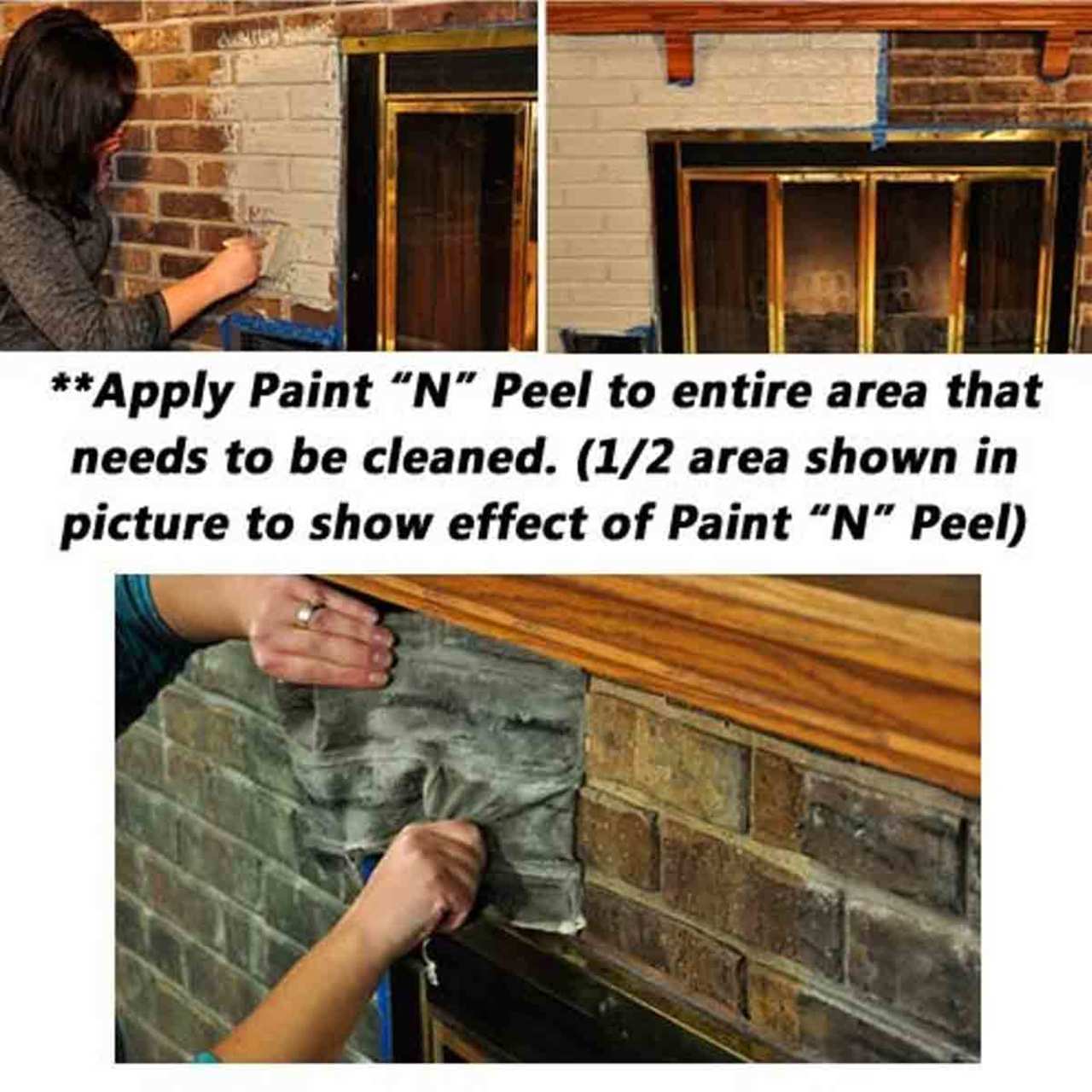 ChimneyRX Paint and Peel Fireplace Cleaner - 1/2 Gallon - 300467 - Image 3