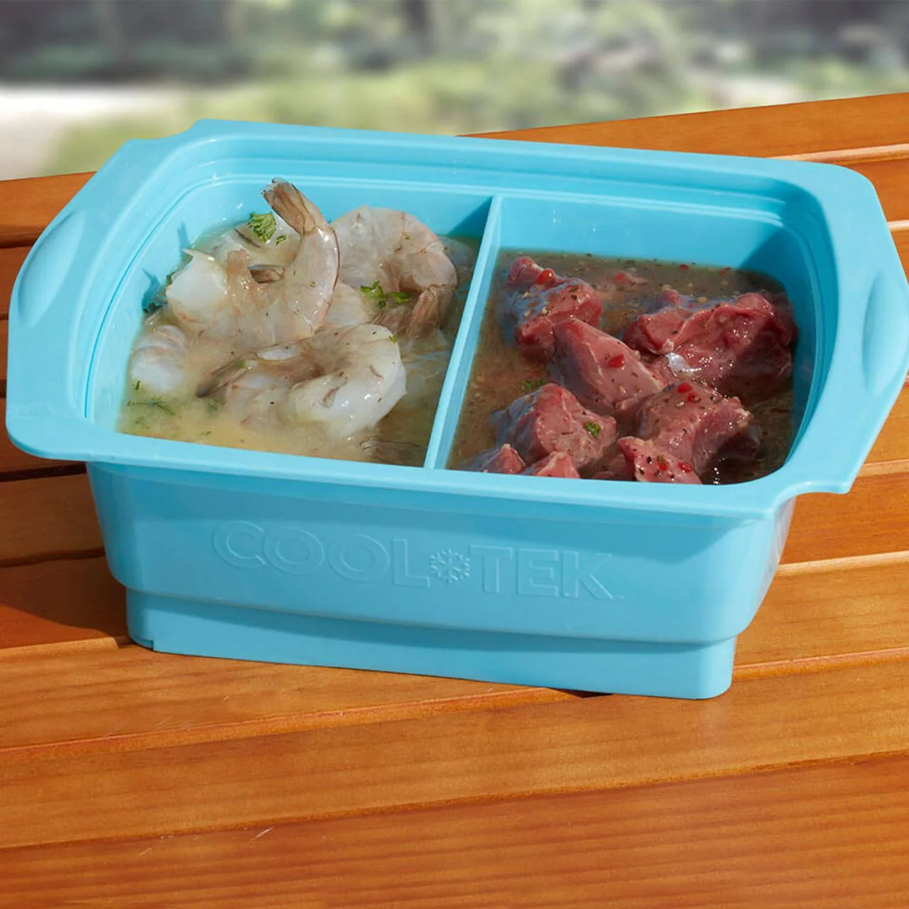 Cool-Tek Marinade / Serving Set in Blue - Image 3