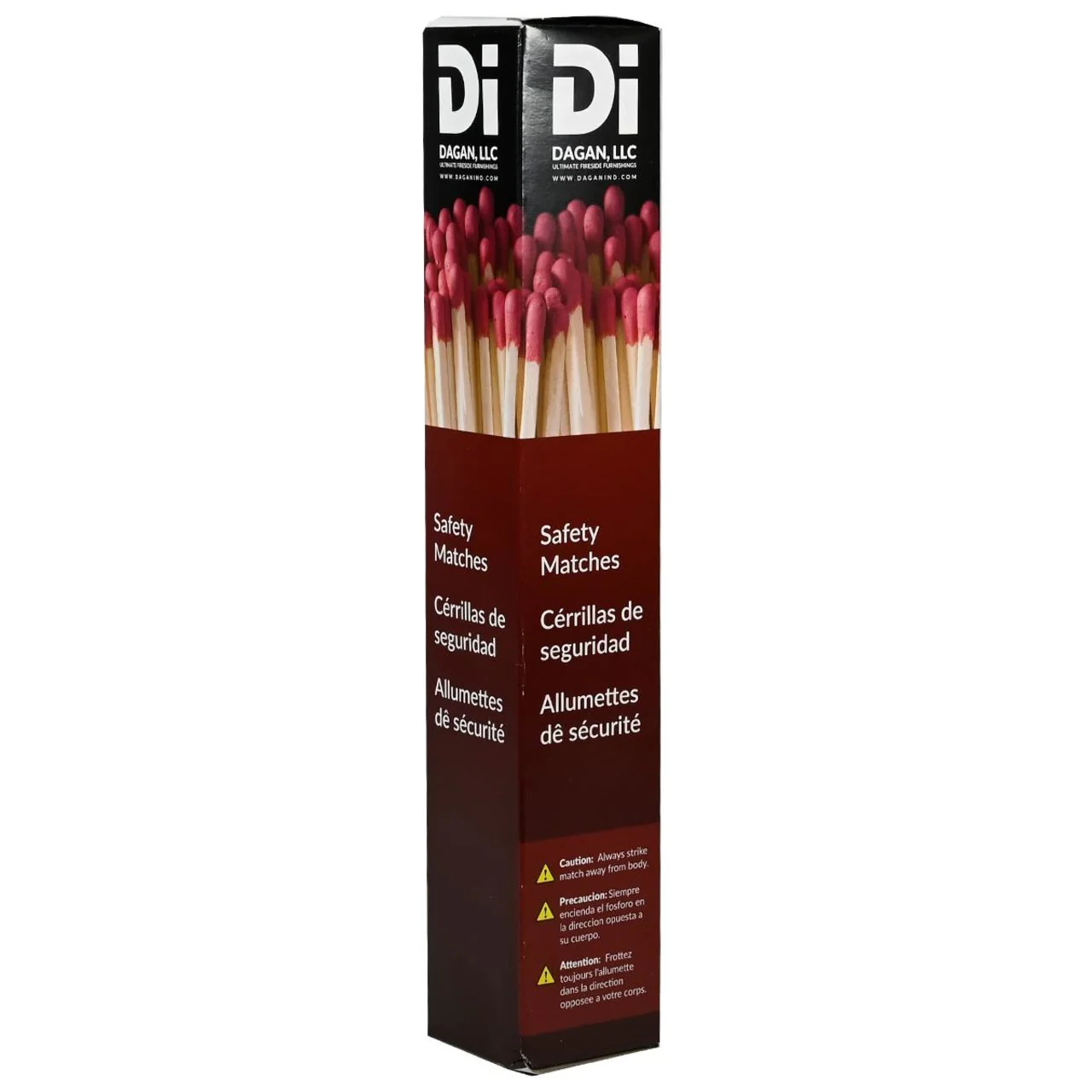 Extra Long Premium Fireplace Matches, 90 Matches Per Box, 12 pack