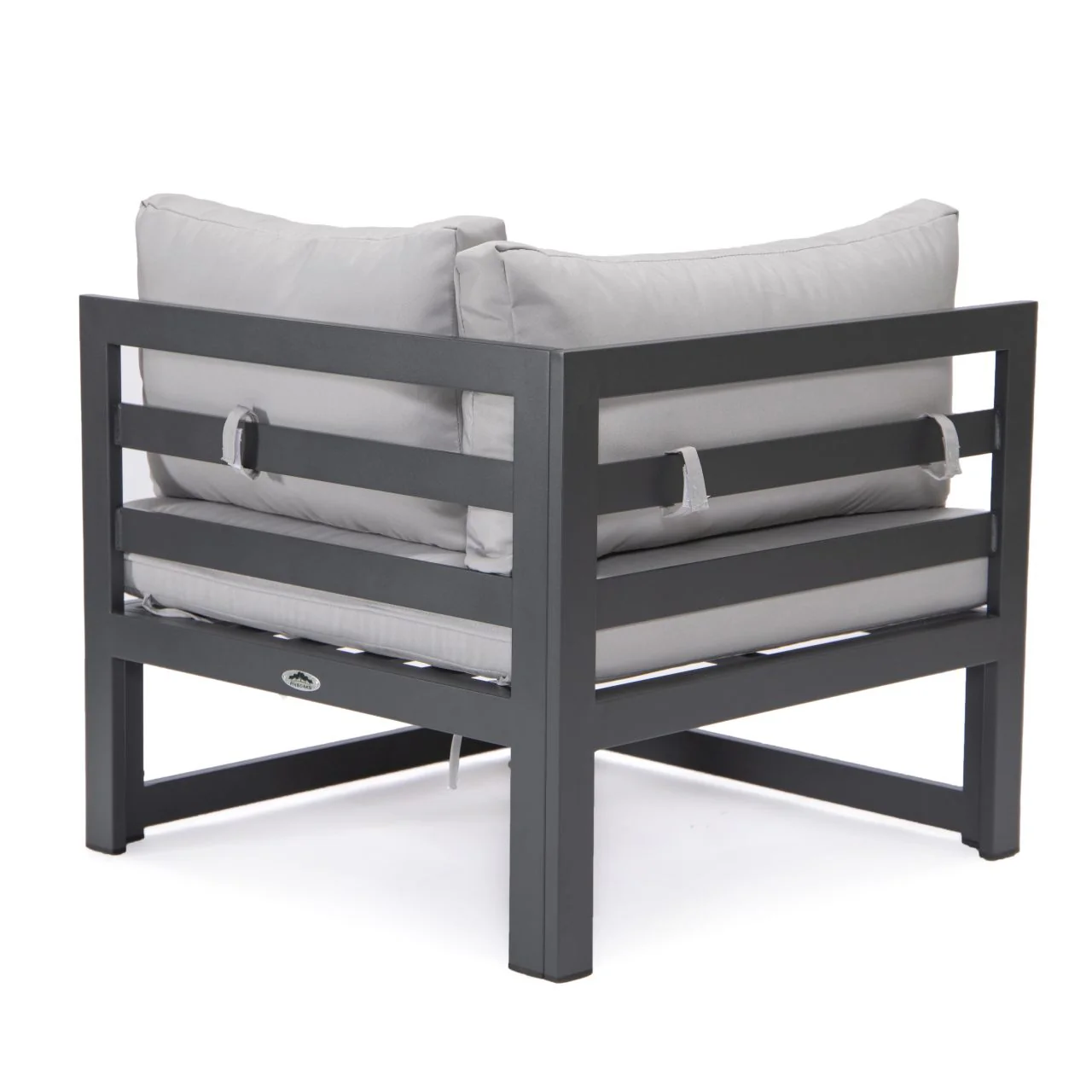 FiveOaks Dover Patio Collections Corner Sofa in Light Gray - Image 4