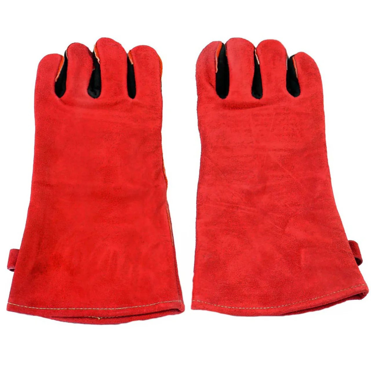 Red FlameX Deluxe Fireplace Gloves - Pair - Image 4