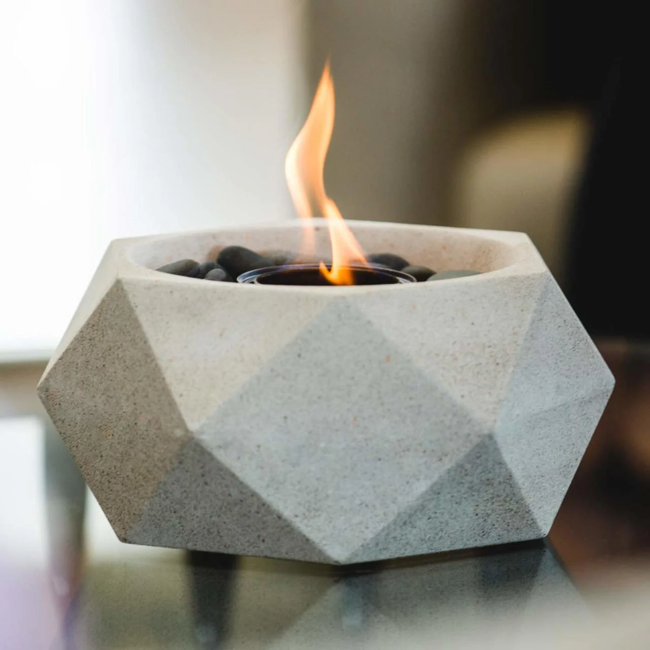 Geo Fire Bowl - White - Image 10