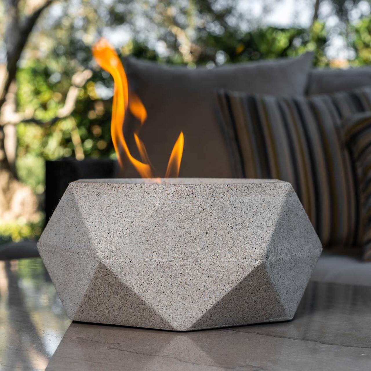 Geo Fire Bowl - White - Image 5