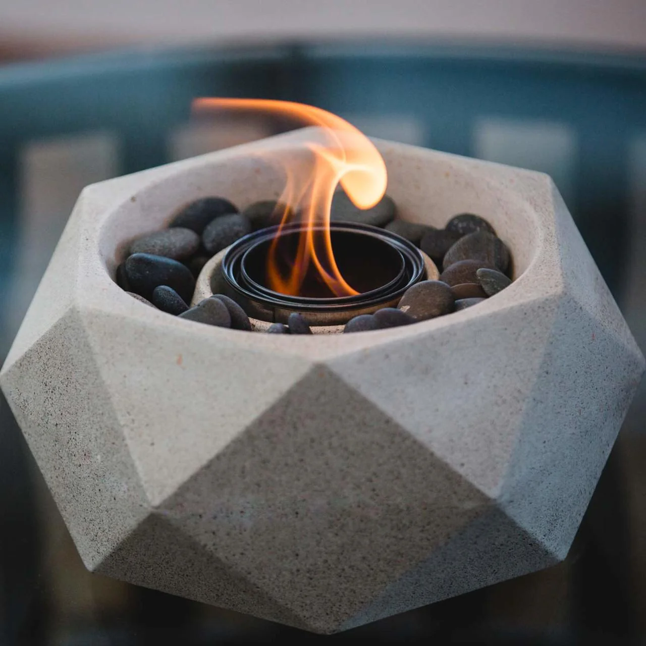 Geo Fire Bowl - White - Image 7