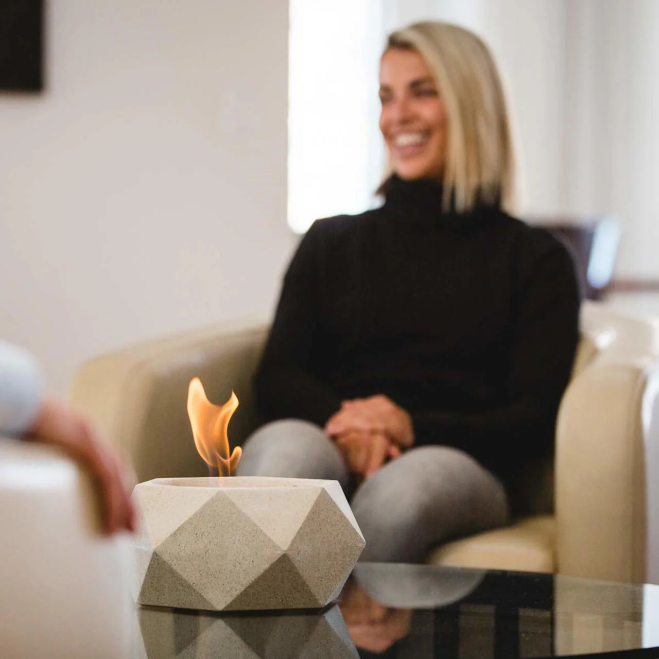 Geo Fire Bowl - White - Image 8