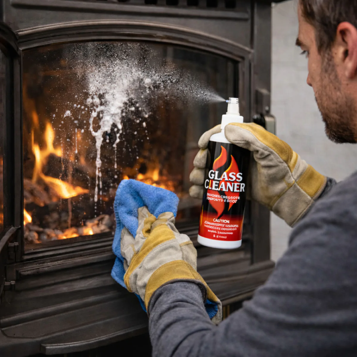16-oz. Spray Bottle of Pellet Stove Glass Cleaner - 03M003B16 - Image 2