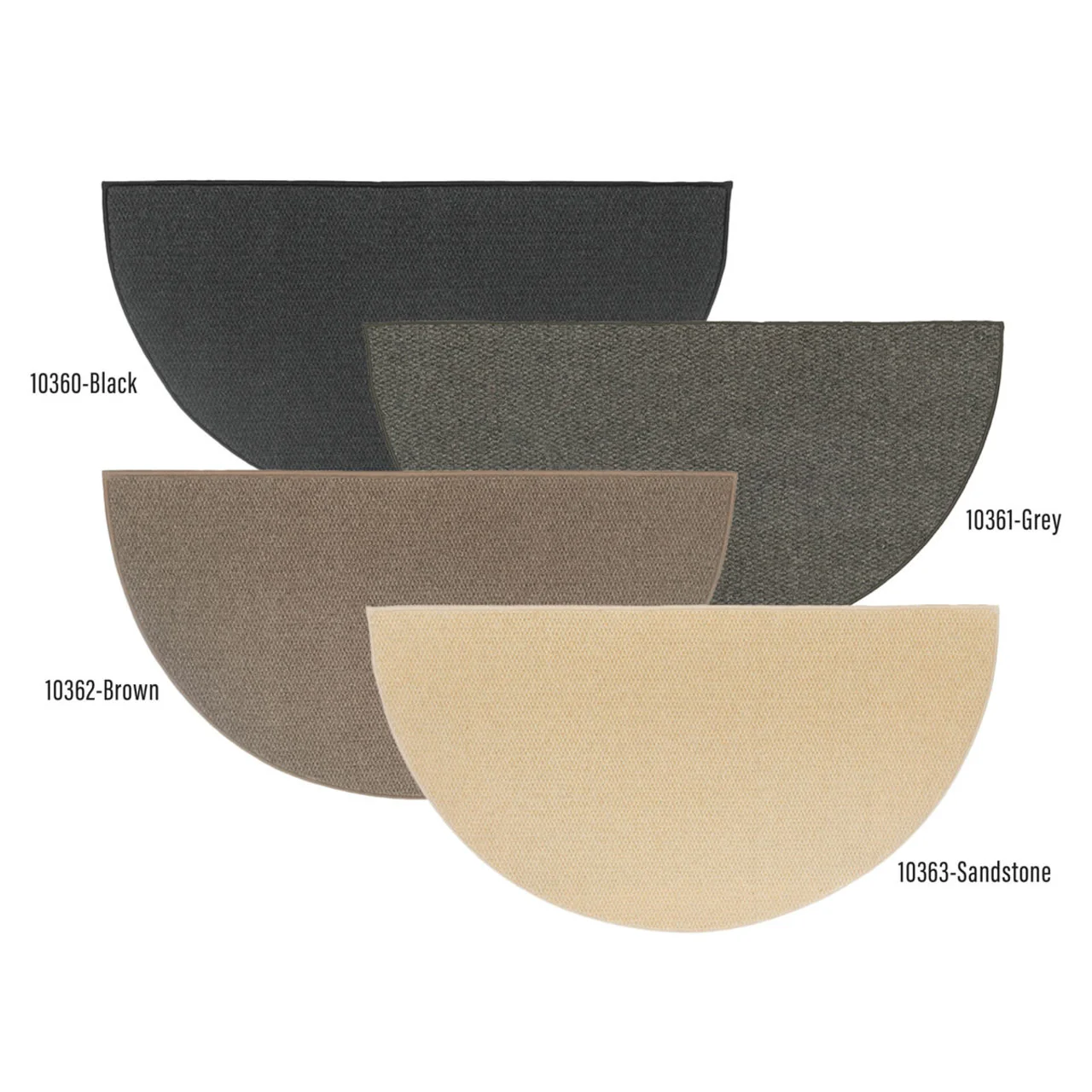 Goods of the Woods 4' Half Round Rug, Andiron 48"x 27"