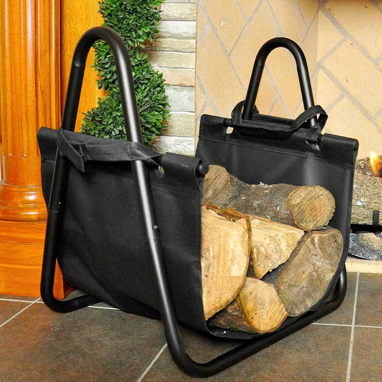 Log Holder - Black