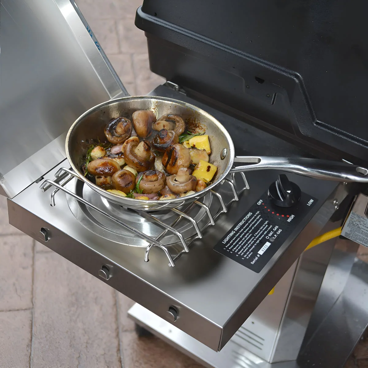 MHP Outdoor Stainless Steel Side Burner - LP-NG - SBA3 - Image 3