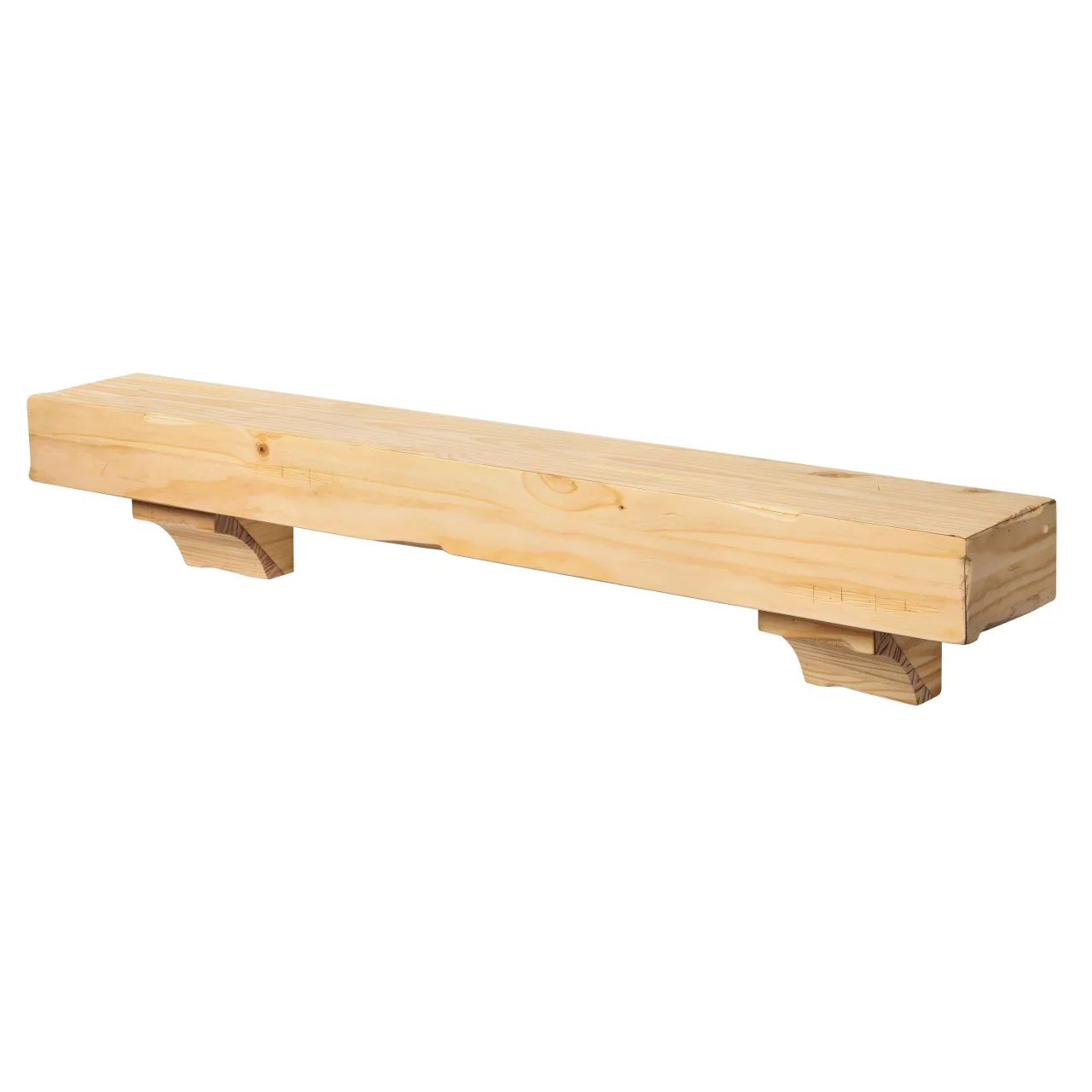 72" Shenandoah Unfinished Fireplace Shelf by Pearl Mantels - Image 6