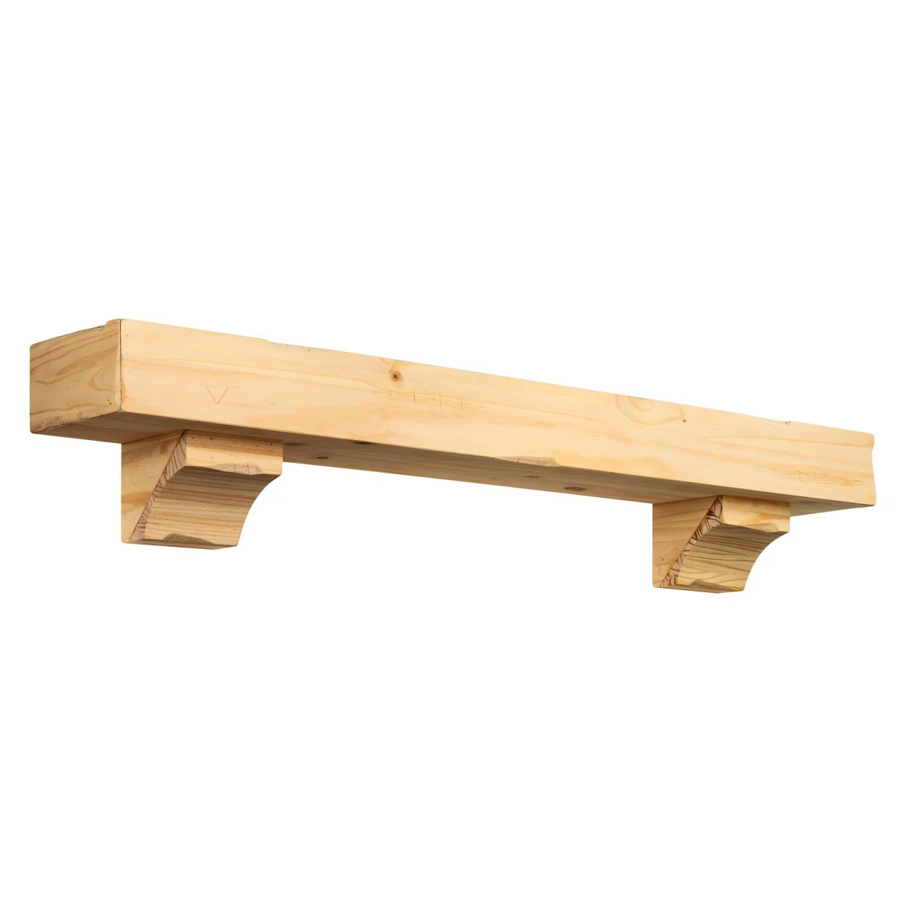 72" Shenandoah Unfinished Fireplace Shelf by Pearl Mantels - Image 8