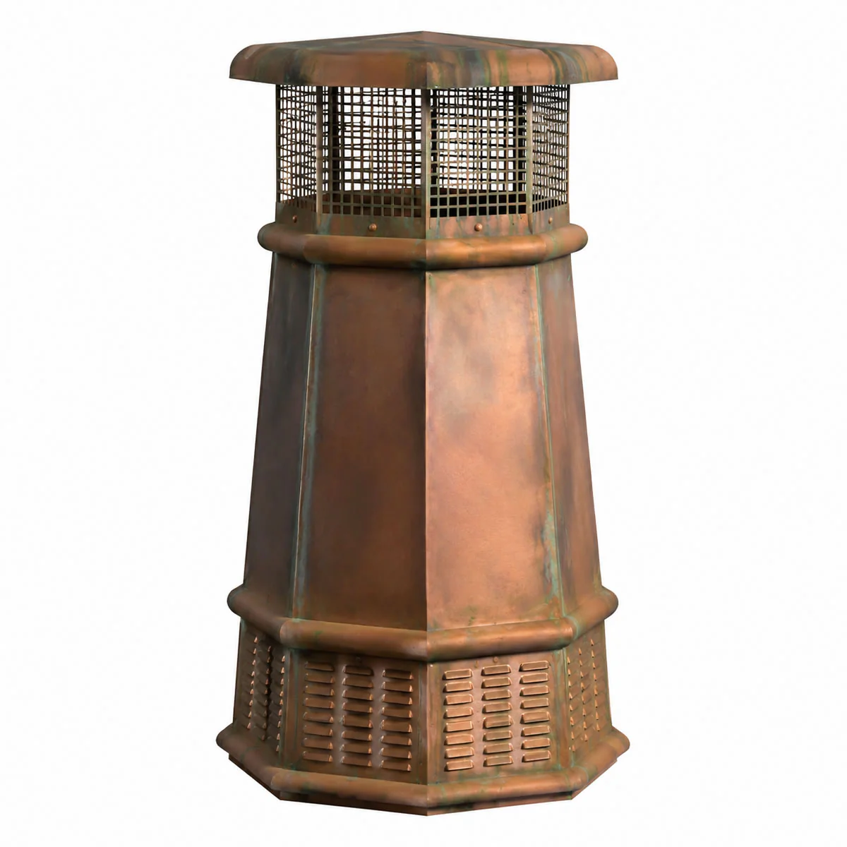 Queen European Copper Chimney Pot