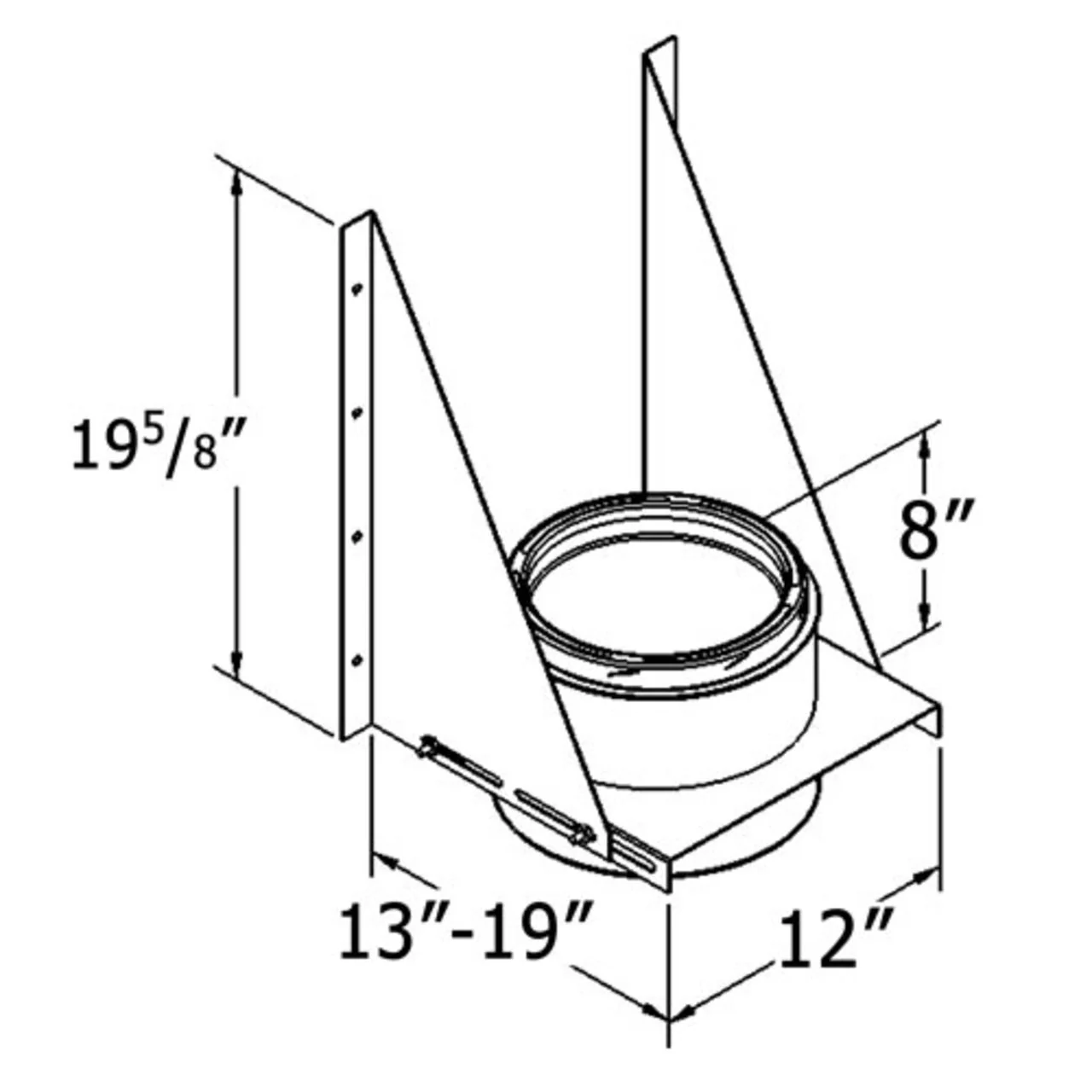 Shasta Vent 6 Inch Tee Support - Image 2