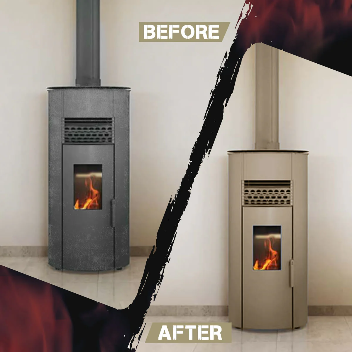 Stove Bright High Temp Paint - Almond - 8117 - Image 7
