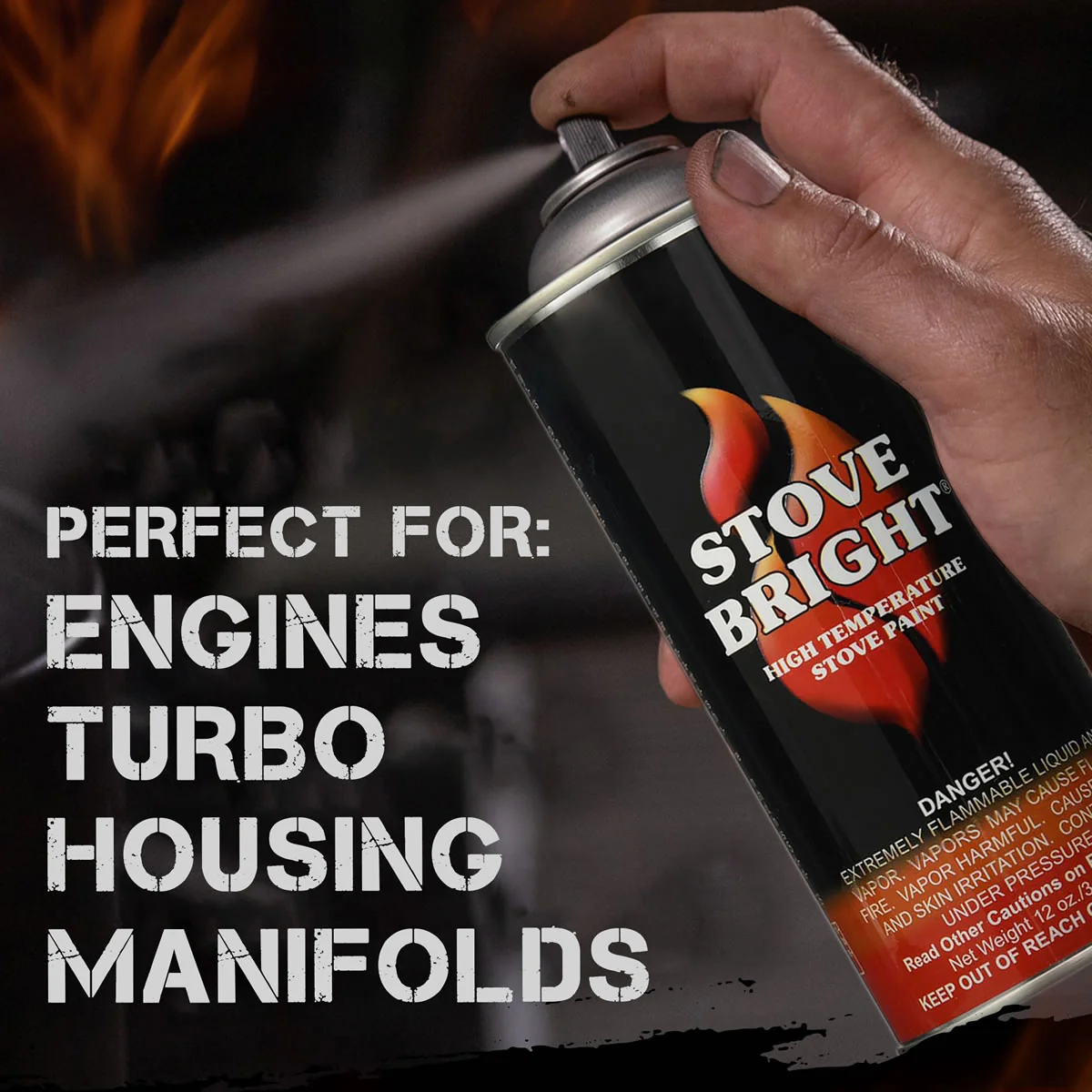 Stove Bright High Temp Paint - Flat Black Paint - 8115 - Image 6