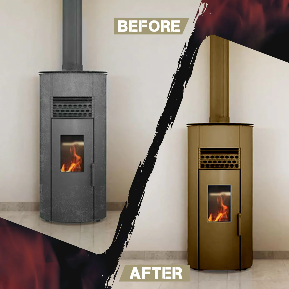 Stove Bright High Temp Paint - Honeyglo Brown - 8121 - Image 7