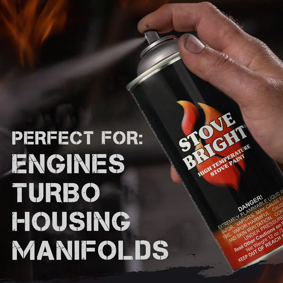 Stove Bright High Temp Paint - Metallic Black - 8109 - Image 6